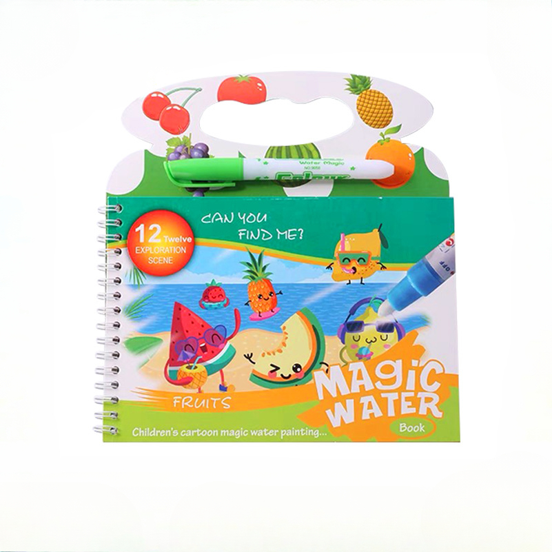 Reusable Water Magic Coloring Book - Livro mágico de pintura a água