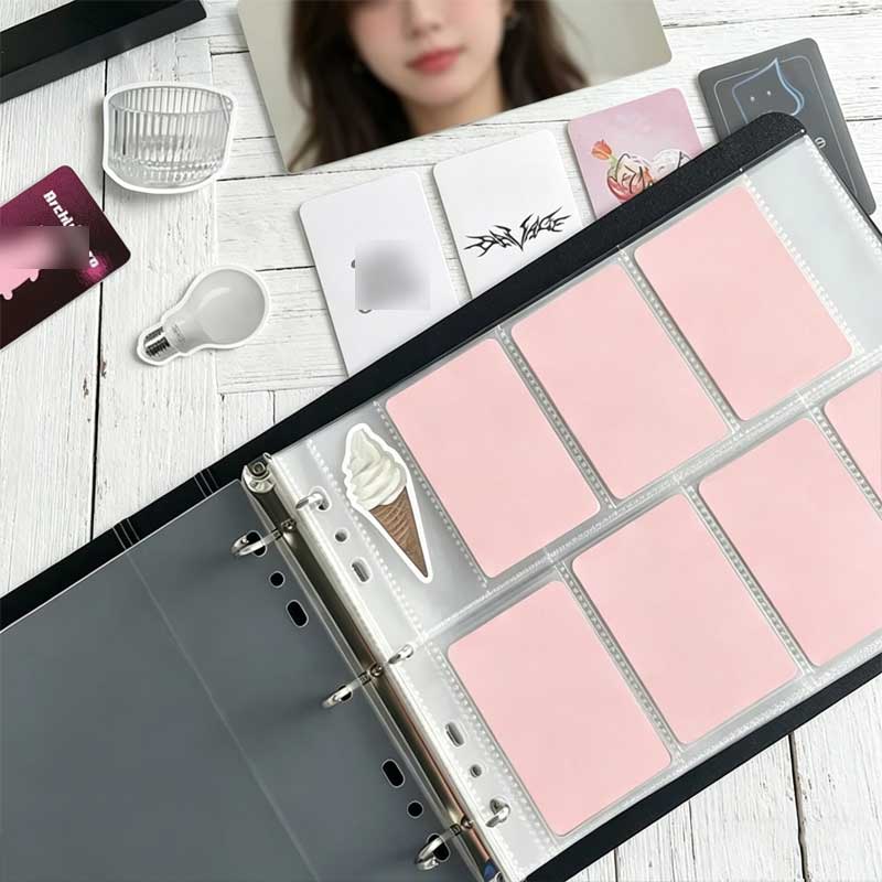 Kpop Photo Card Binder 3 Inch - Álbum de Fotos Portátil Impermeável com