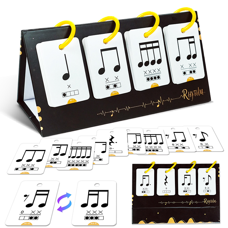 Blank Sheet Music Notebook - 【Y】72 Cartões Educacionais de Música para