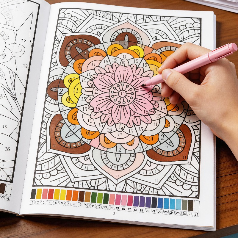Adult Coloring Book Stress Relief - Livro de Colorir para Adultos com