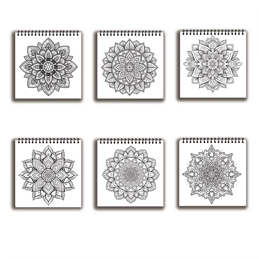 Livro para colorir - 7,87 x 7, - Adult Coloring Book Stress Relief avaliação e preço