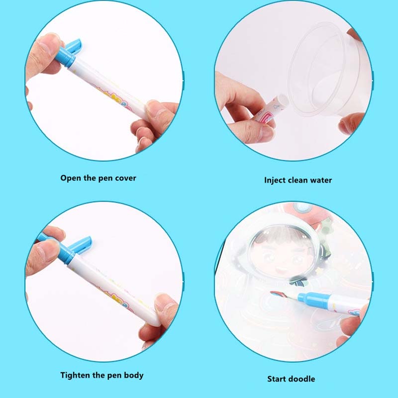 Venda quente reutilizável magi - Reusable Water Magic Coloring Book avaliação e preço
