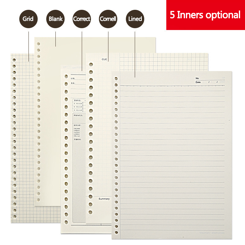 Grade de linha a5 b5, 20 furos - A5 Spiral Dotted Grid Notebook avaliação e preço