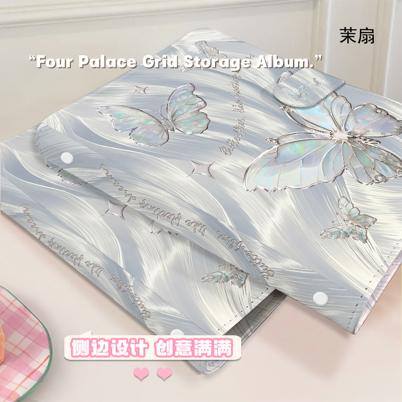Pasta de cartão borboleta irid - Kpop Photo Card Binder 3 Inch avaliação e preço