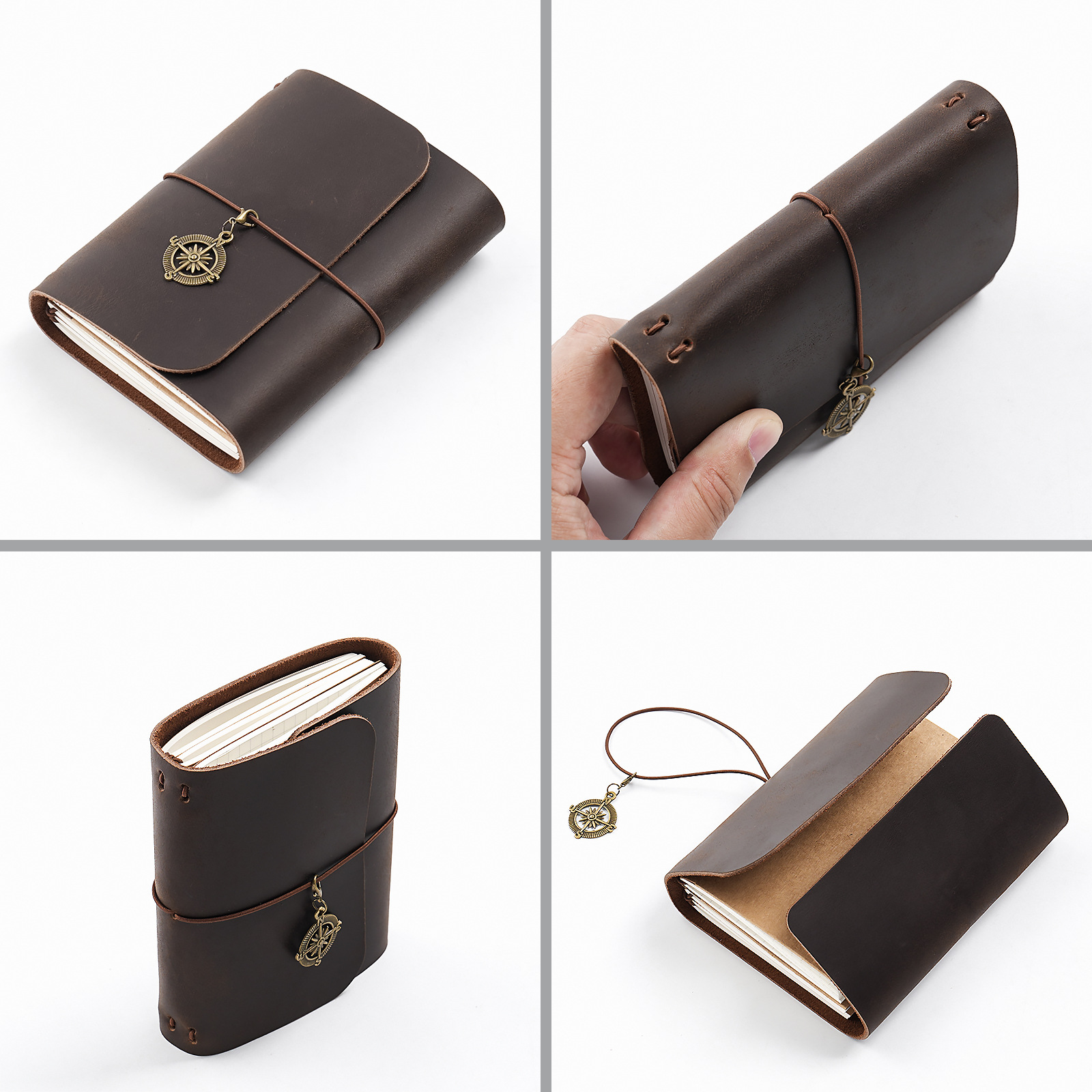 Novo Lançamento Caderno de Via - Vintage Leather Journal Notebook avaliação e preço