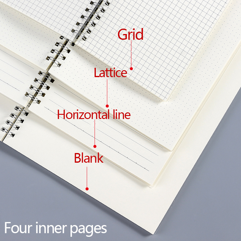 A5 a6 b5 espiral livro bobina  - A5 Spiral Dotted Grid Notebook avaliação e preço