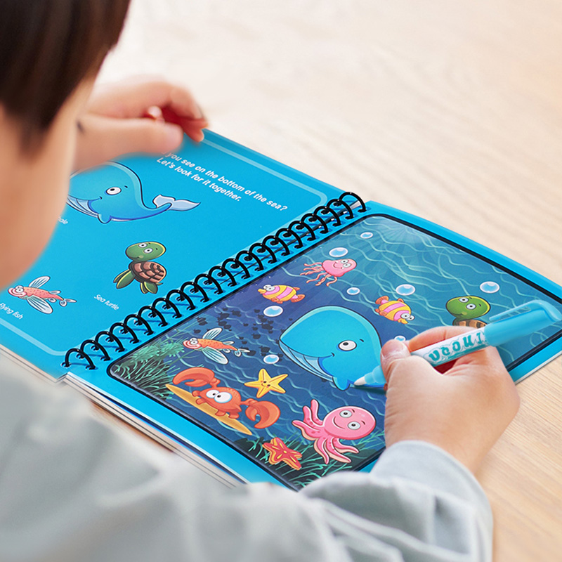 Livro Mágico de Água com Canet - Reusable Water Magic Coloring Book avaliação e preço