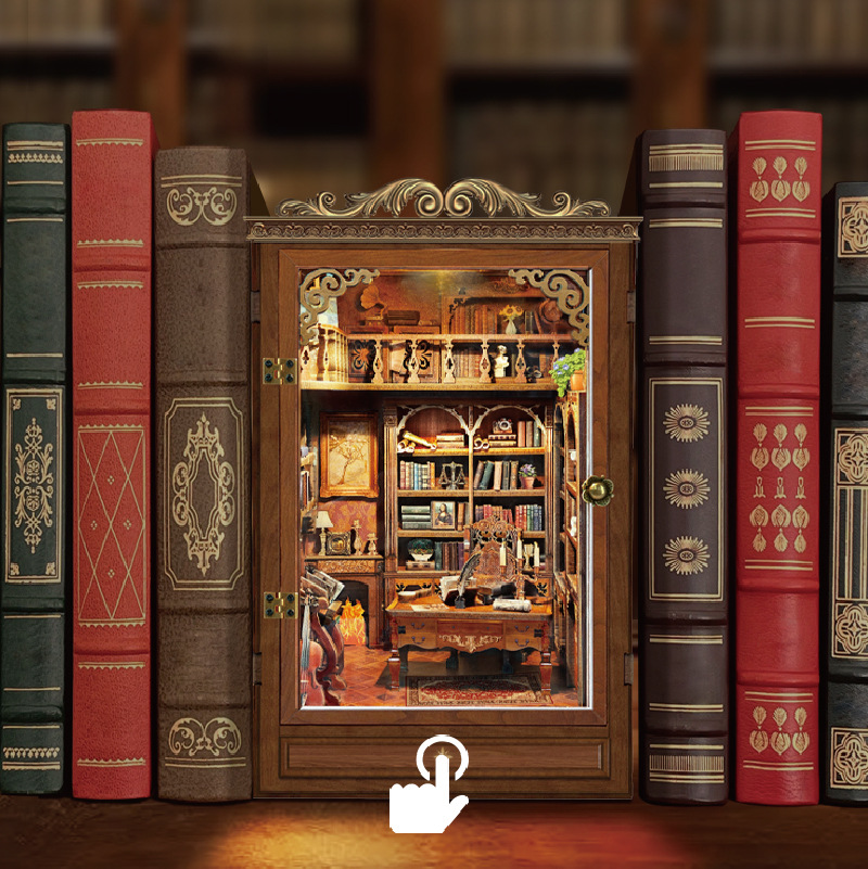 Diy livro nook prateleira inse - Diy Wooden Book Nook Kit Shelf Insert avaliação e preço