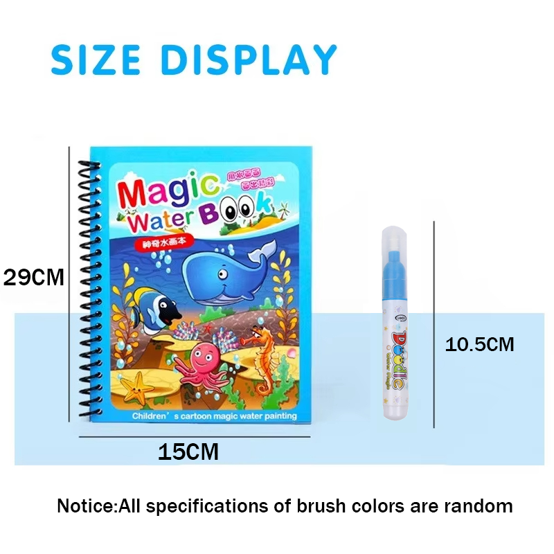 1pc reutilizável livro de dese - Reusable Water Magic Coloring Book avaliação e preço