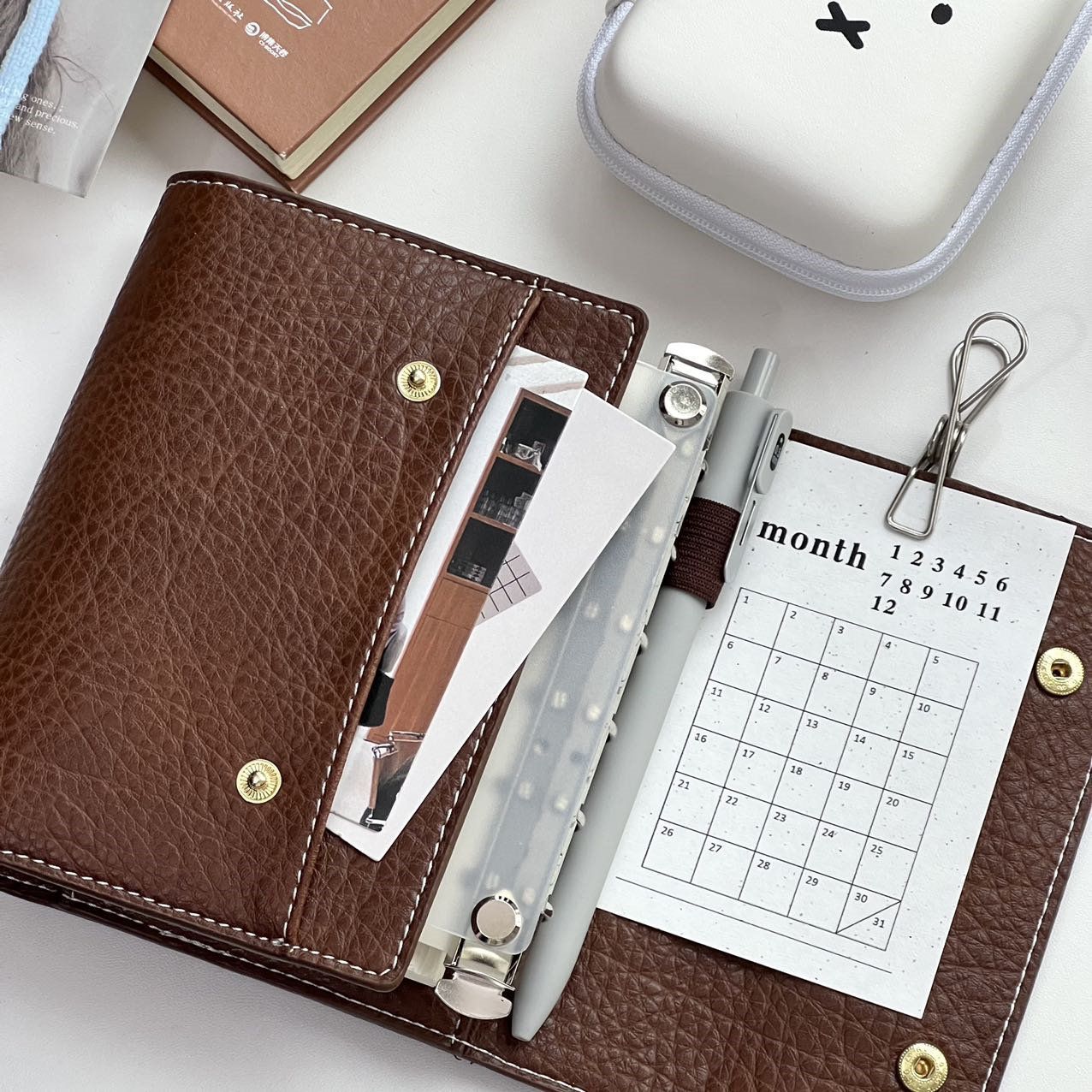 Caderno A7 de Couro Sintético  - Vintage Leather Journal Notebook avaliação e preço